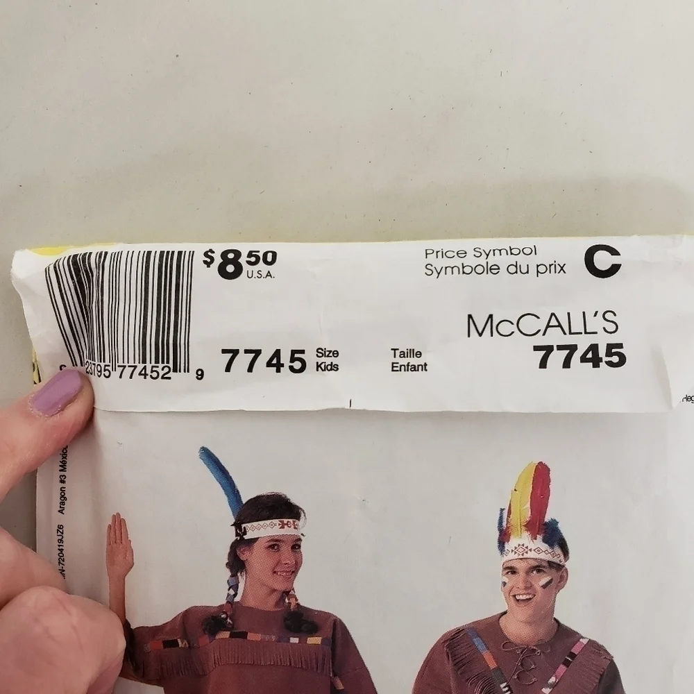 MCCALLS Easy to Sew Costume Patterns 7745 Adult XS-L + Child 2-12 Uncut Vtg 94
